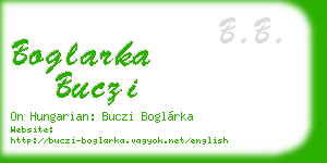 boglarka buczi business card